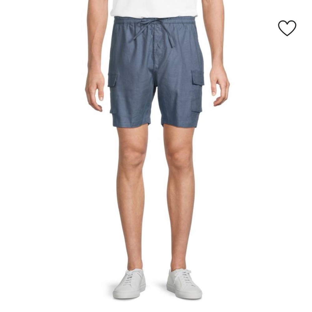 Men's Blue Cargo Shorts